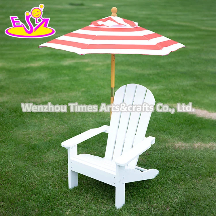 Factory Direct Kids Outdoor Modern Wooden Adirondack Chair with Umbrella W01d269