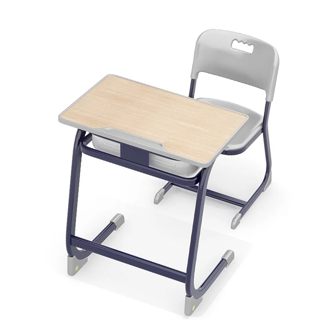 High Quality Plastic Foldable Chair Children Classroom Seat Single Study Table Chair