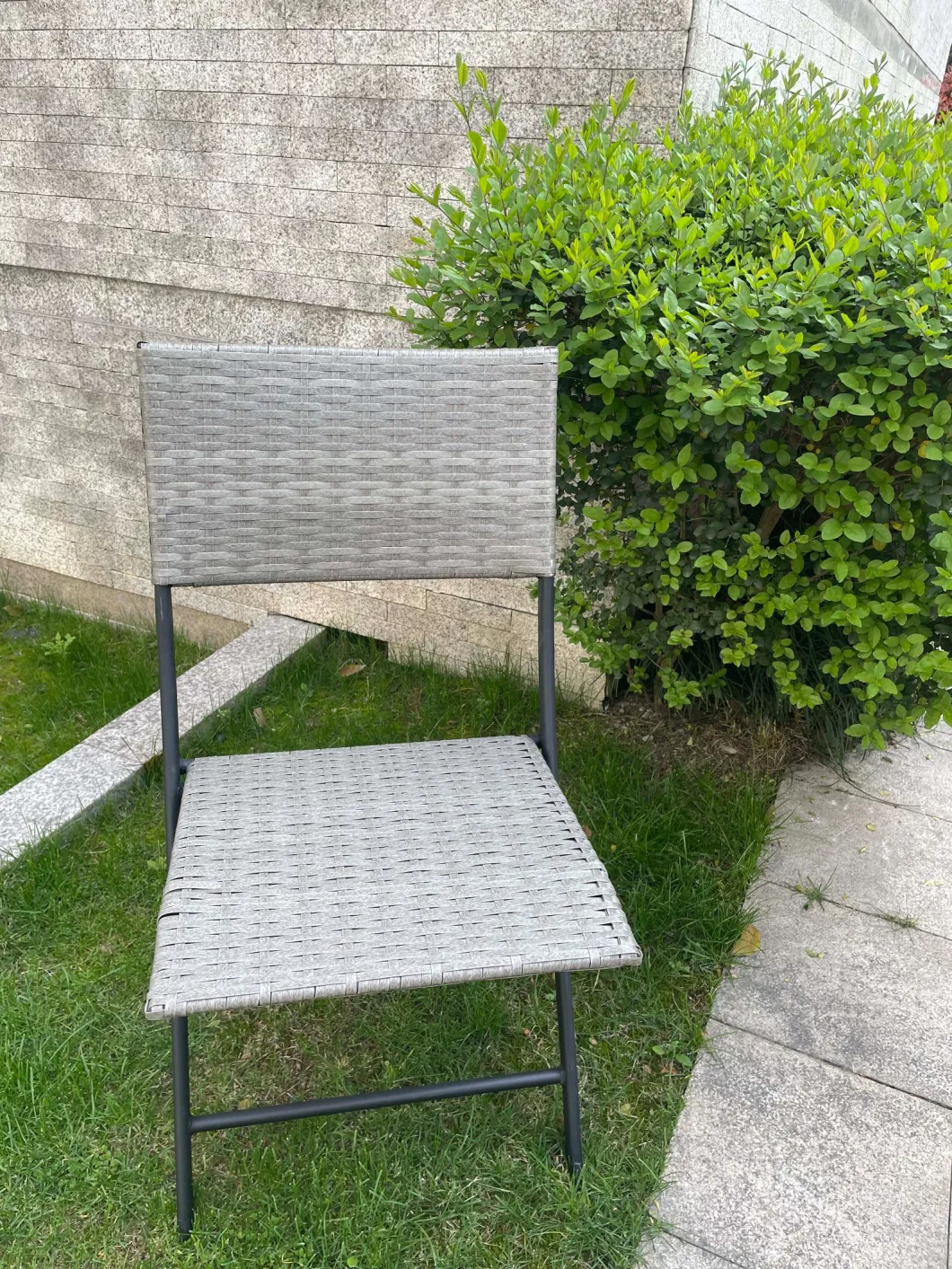 3 Piece Patio Set of Foldable Patio Table and Chairs