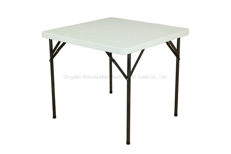 Commerical Grade Wholesae 34inch Plastic Folding Square Table, Outdoor Leisure Table, Household Dinning/Game Table Buffet Table