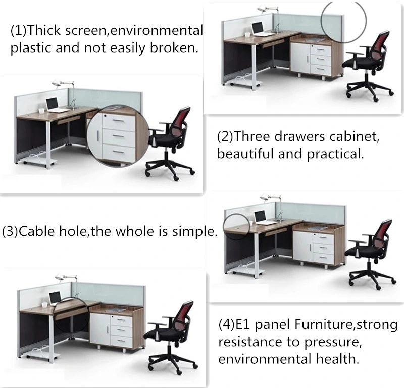 Wholesale Antique Wooden Foshan Office Furniture Set Work Computer Desk Laptop Stand Partition Workstation Table