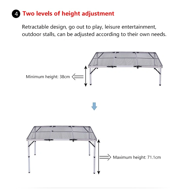 Camping Outdoor Folding Barbecue Grill Table