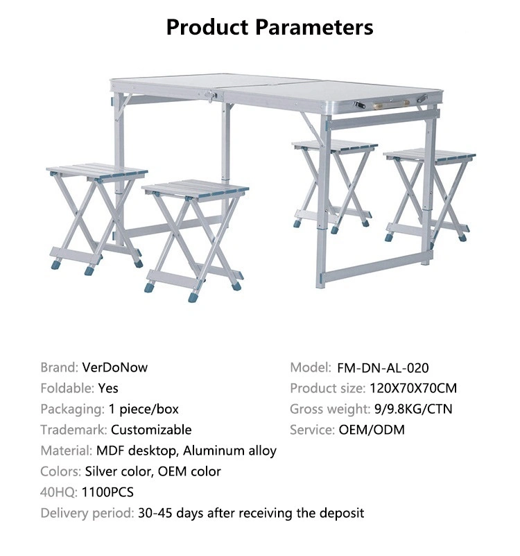 Luxury Outdoor 4 Feet Plastic Folding Tables 4FT