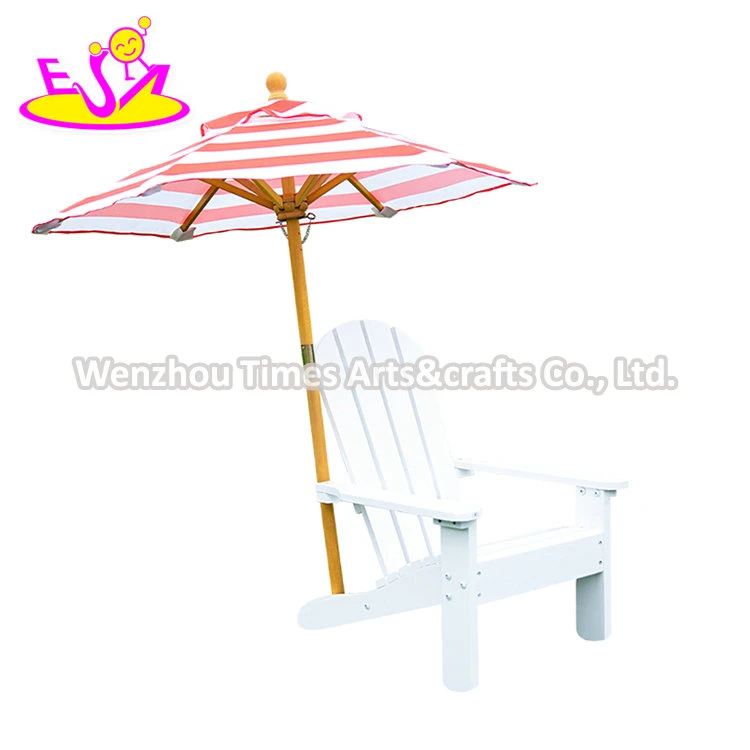 Factory Direct Kids Outdoor Modern Wooden Adirondack Chair with Umbrella W01d269