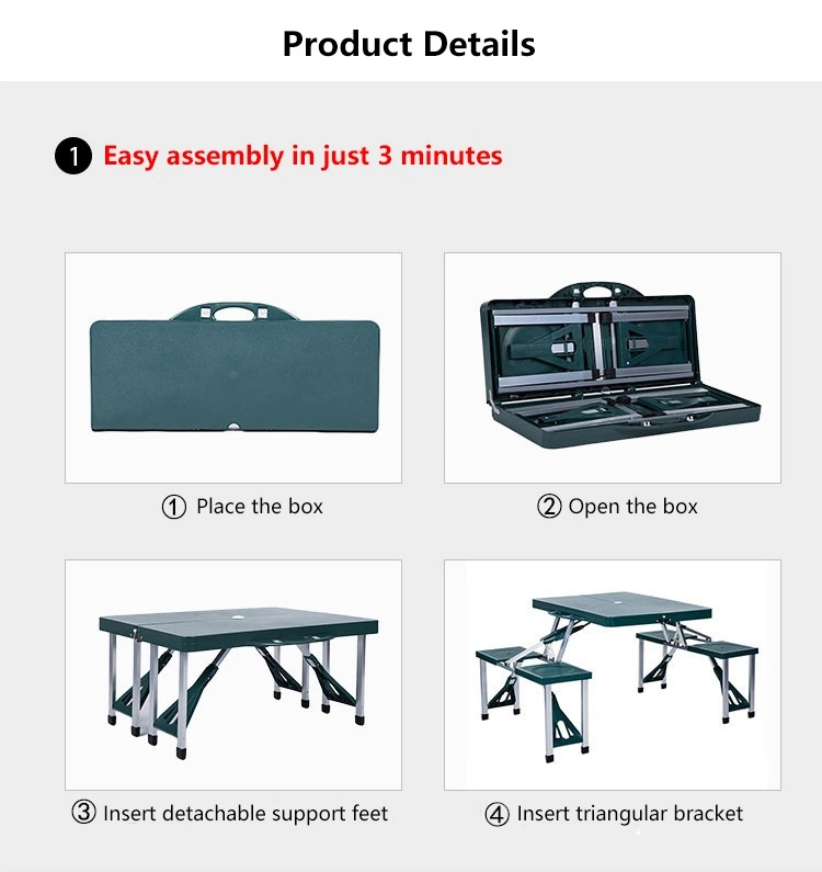 Camping Picnic Folding Table and Chair Set