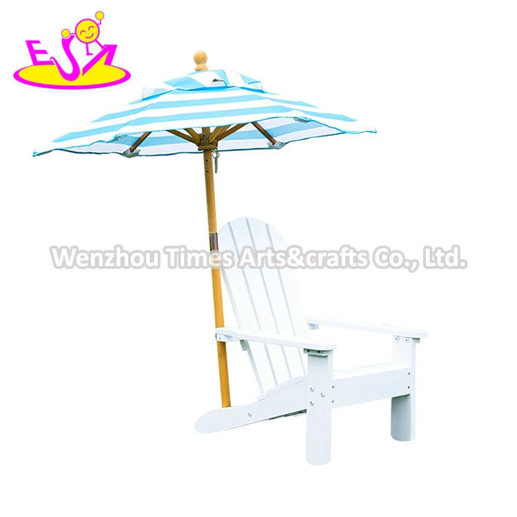 Factory Direct Kids Outdoor Modern Wooden Adirondack Chair with Umbrella W01d269