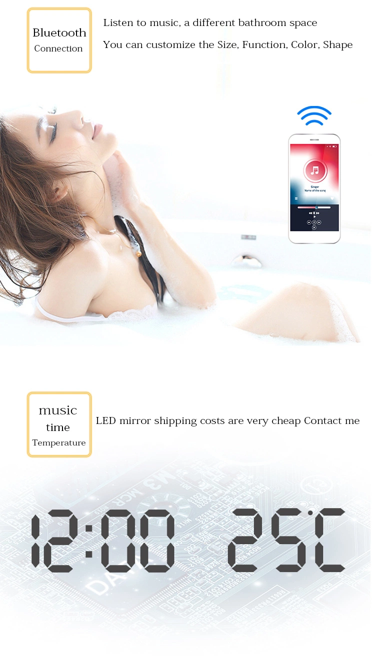 Illuminated Smart Sensor Touch LED Lighting Bathroom Mirror