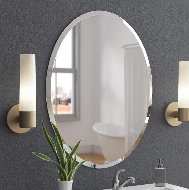 Modern Wall Hanging Mounted 2 Door LED Bathroom Mirror Cabinet Aluminum Medicine Cabinet with Defogger 3 Lights