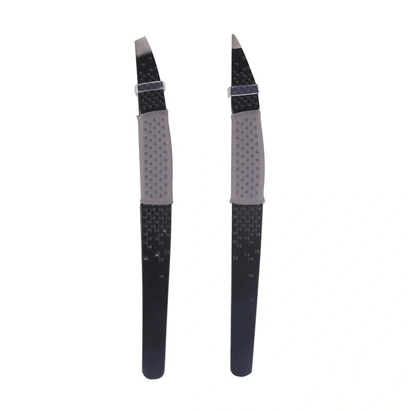 4 PCS Fogless Suction Mirror Eyebrow Shaver Flat Tip Tweezer Pointed Tweezer Nail Clippers Set