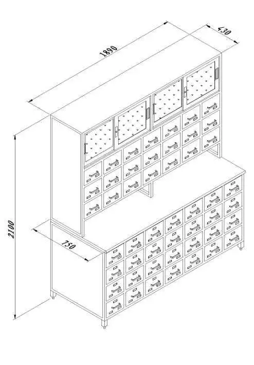 Medicine Cabinet for Hospital/Clinic/Science Lab/Pharmacy/