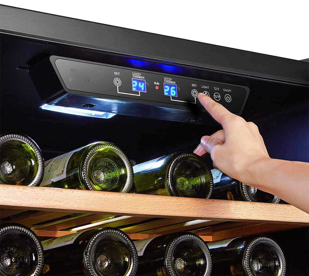 240L 68~72bottles Dual Zone Freestanding/Built-in Wine Cellar/Wine Refrigerator/Wine Cabinet