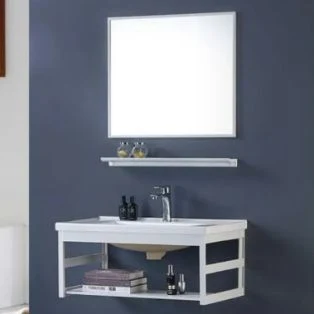 Attractive Bathroom Classic Aluminium Bathroom Single Vanity Cabinet Bathroom Mirror Cabinet