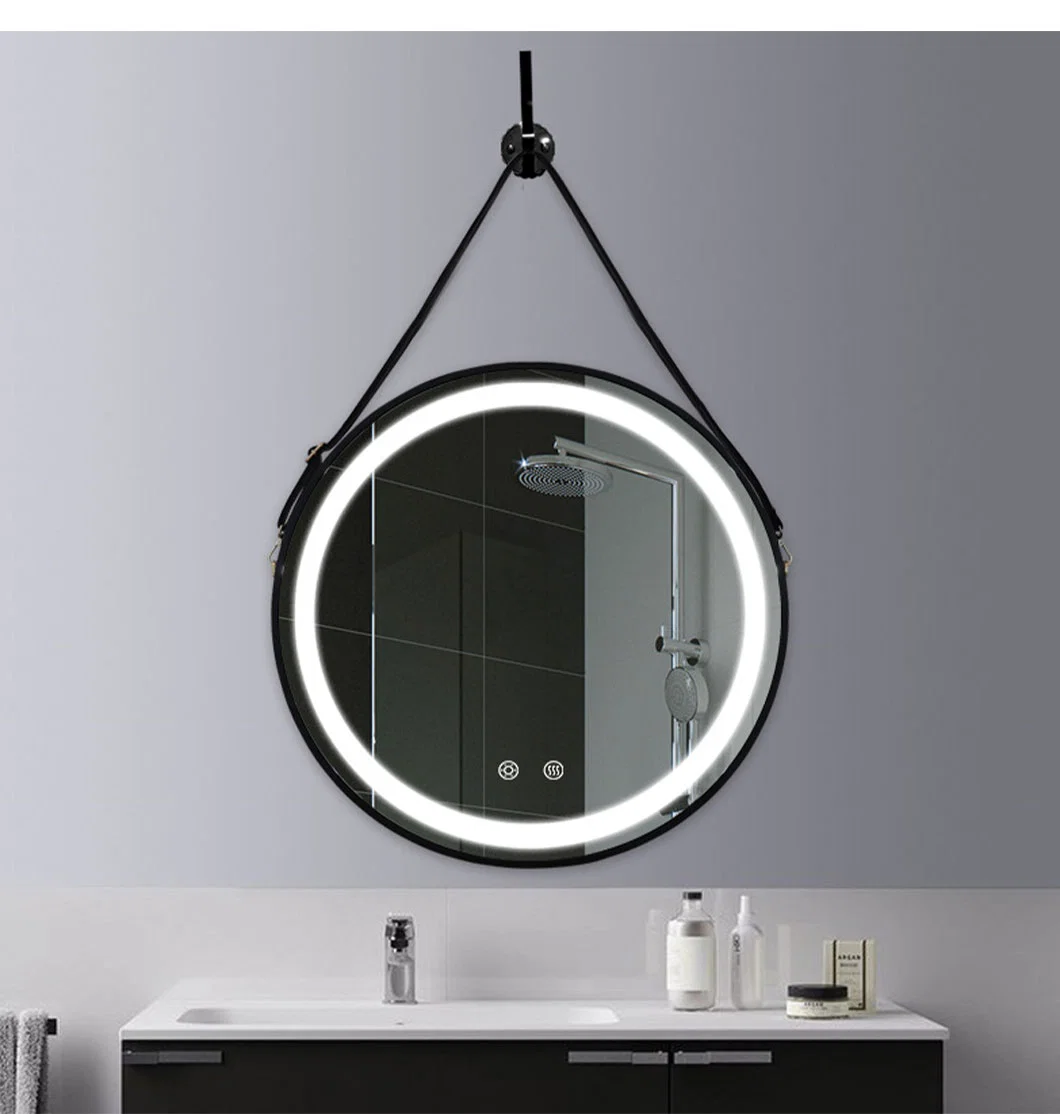 New Bathroom Round Mirror with LED Light Make up Mirror