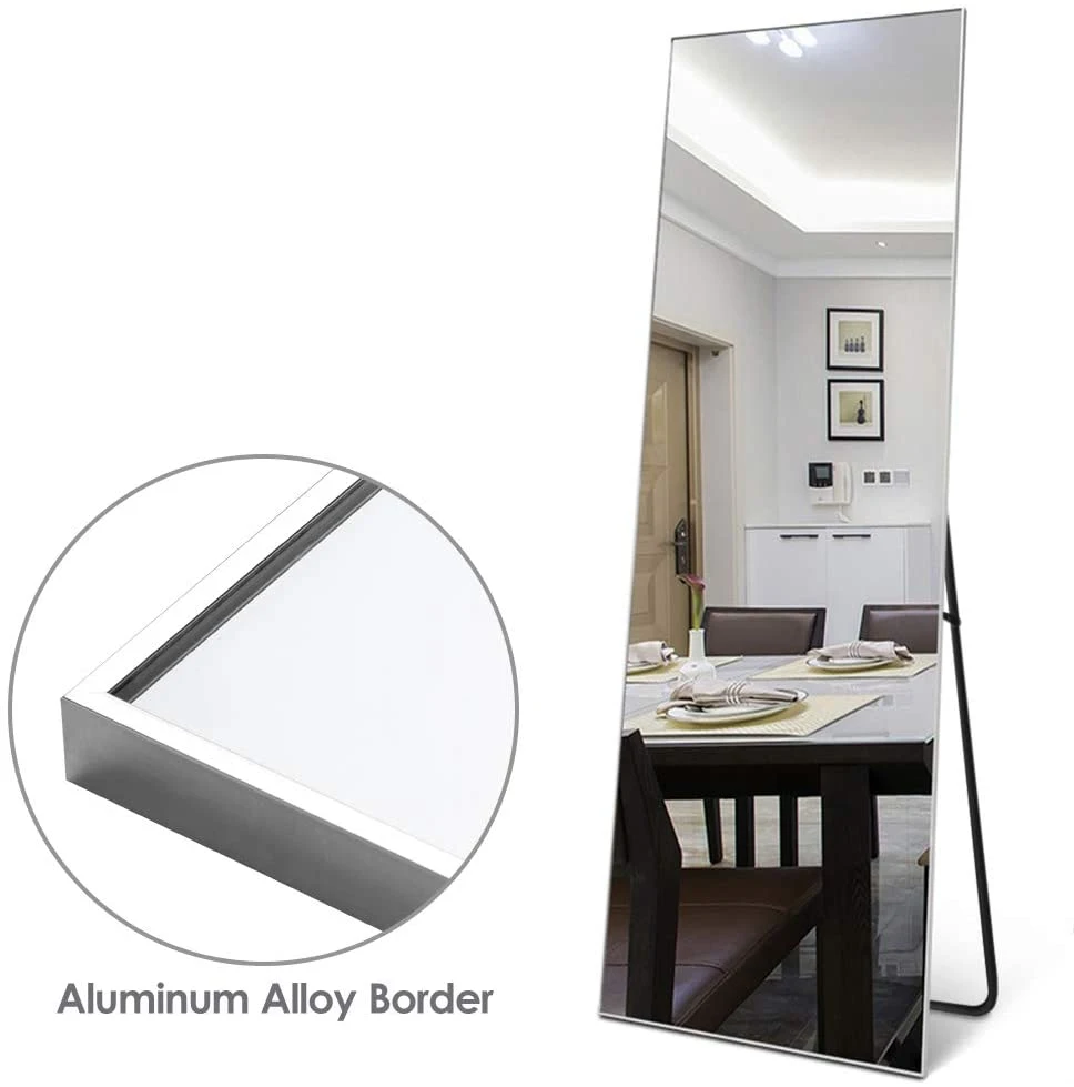 Home Decoration Rectangle Framed Frameless Full Length Dressing Mirror Wall Mounted Floor Standing Mirror Full Body Vanity Mirror