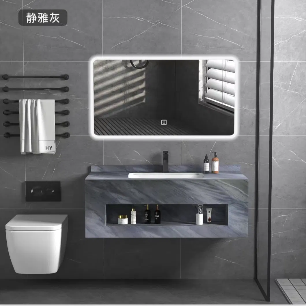 Guangdong Bathroom Cabinet with Mirror, LED Lights Medicine Cabinets Bathroom Vanity