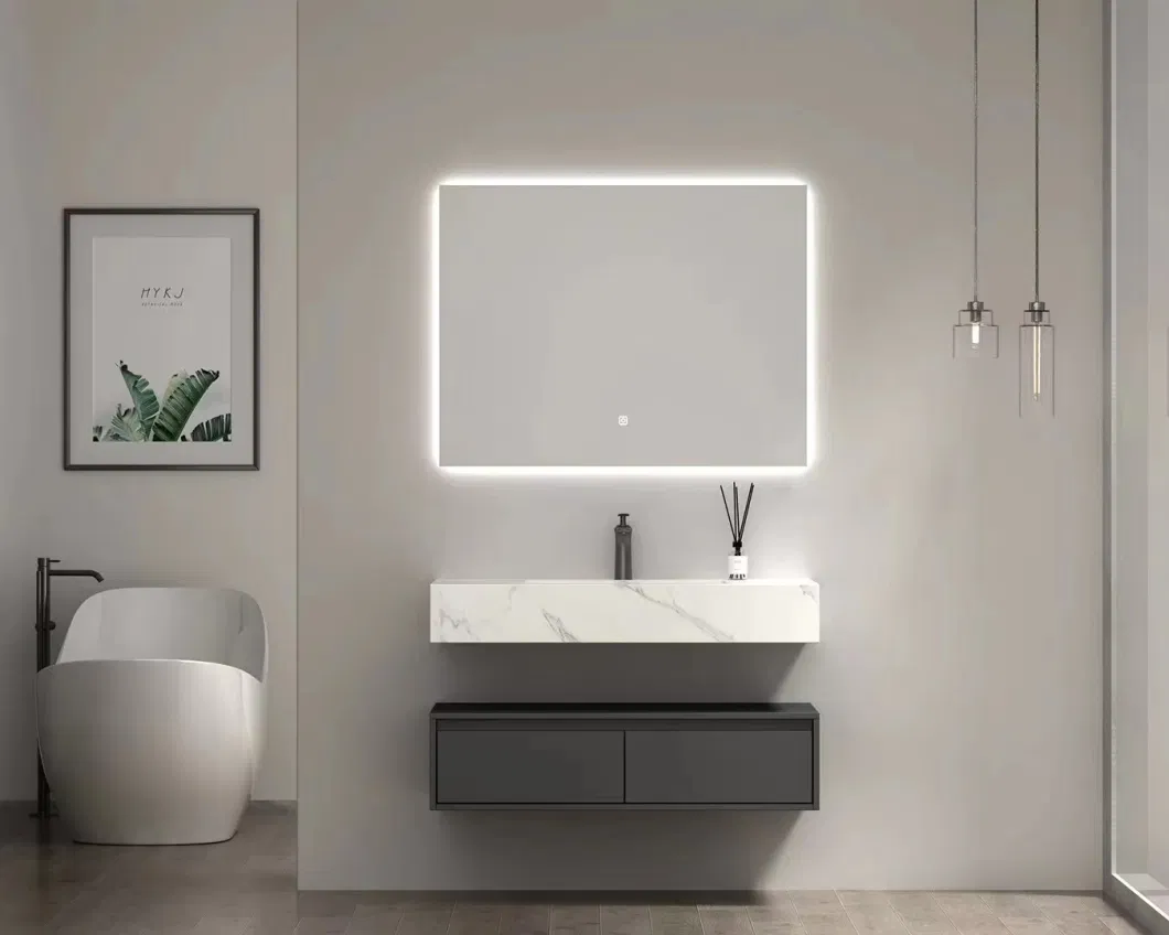 Guangdong Bathroom Cabinet with Mirror, LED Lights Medicine Cabinets Bathroom Vanity