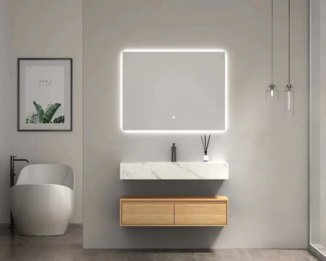 Guangdong Bathroom Cabinet with Mirror, LED Lights Medicine Cabinets Bathroom Vanity