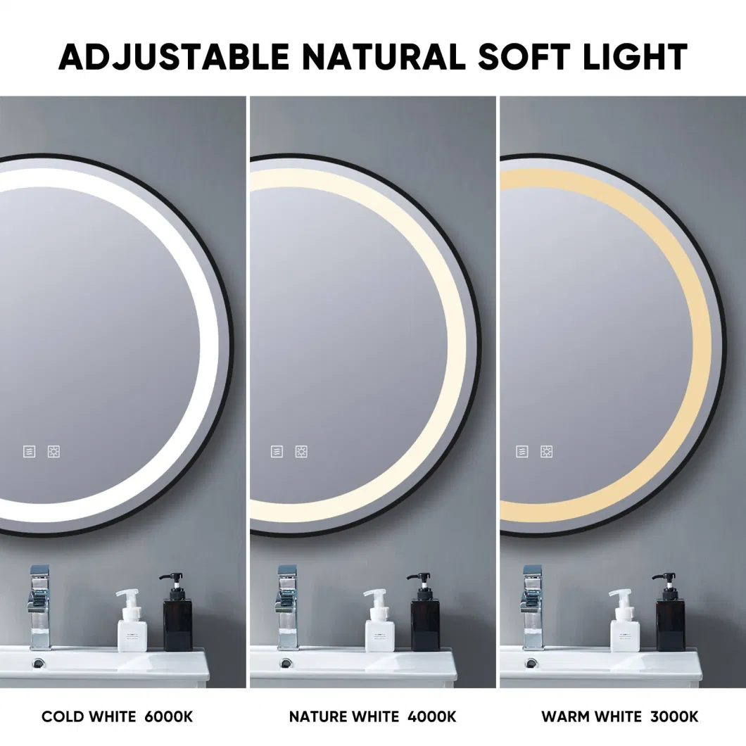 Home Decor Electronics Glass Decoration LED Light Bathroom Mirror