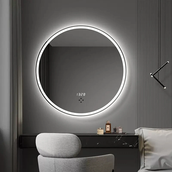 Wholesale Home Decoration Smart Make up Glass Vanity Furniture LED Bathroom Mirro Infinity Wall Luminous Mirror