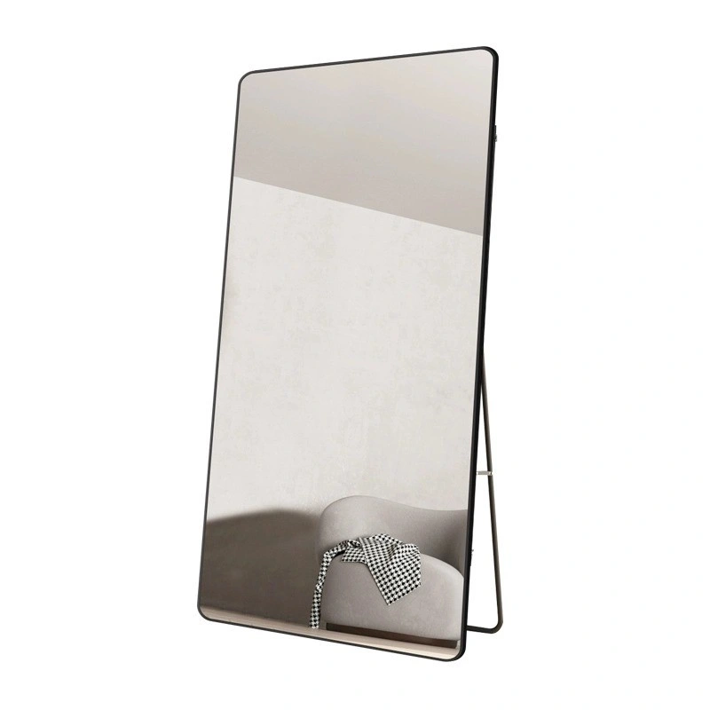 Modern Arched Aluminium Alloy Full-Length/Body Mirror Standing or on The Wall