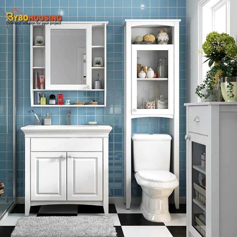 Customize Contemporary Laminated Bathroom Vanity Cabinets with Bathroom Accessories Home Furniture