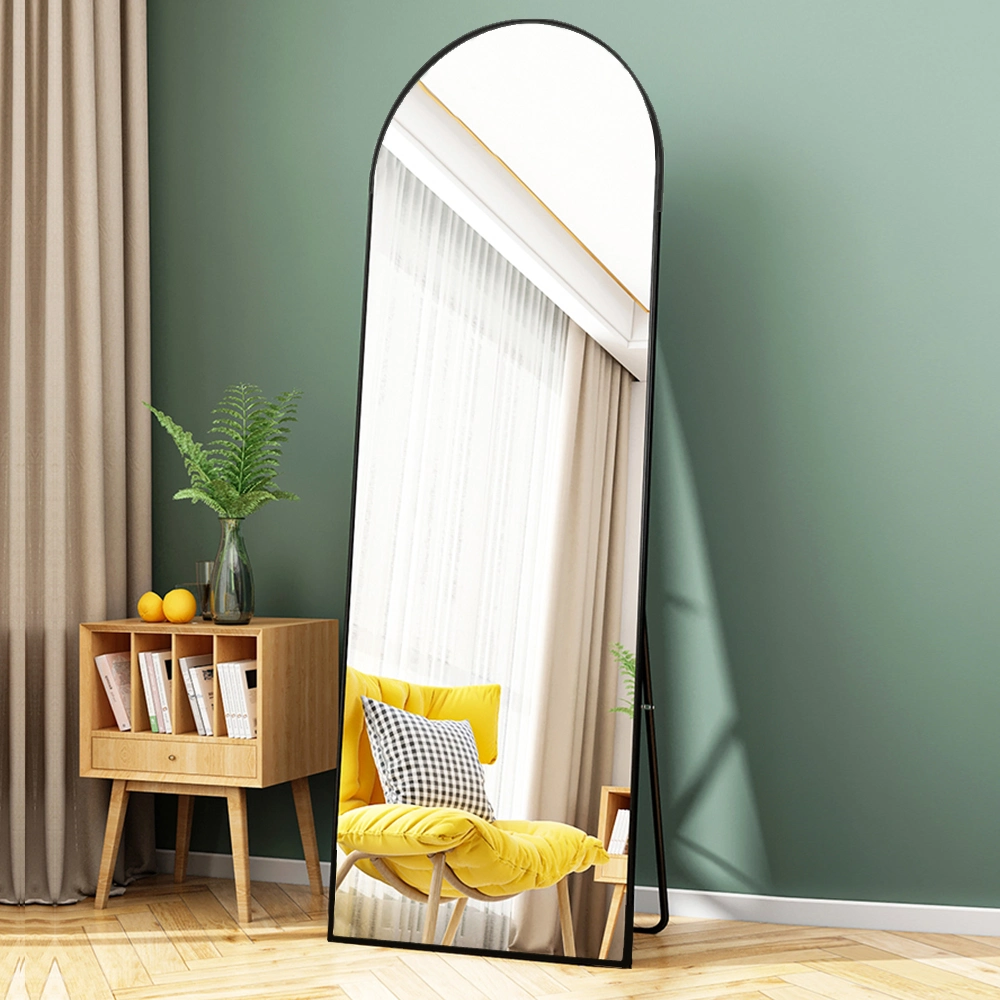 Arched Top Irregular Full Length Floor Standing Wall Mounted Dressing Body Mirror