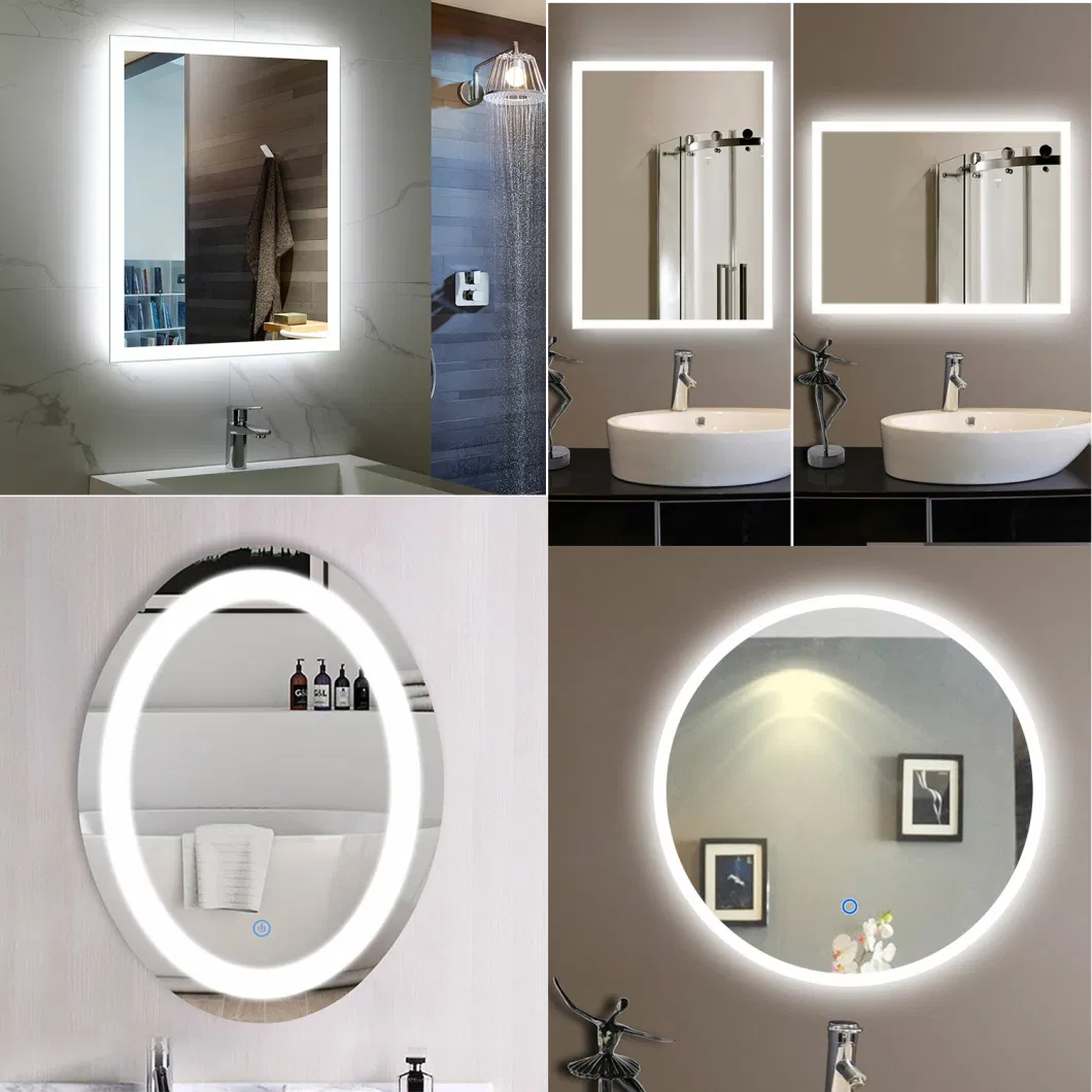 Backlit Lighted LED Bathroom Mirror Waterproof Vanity Mirror with Light