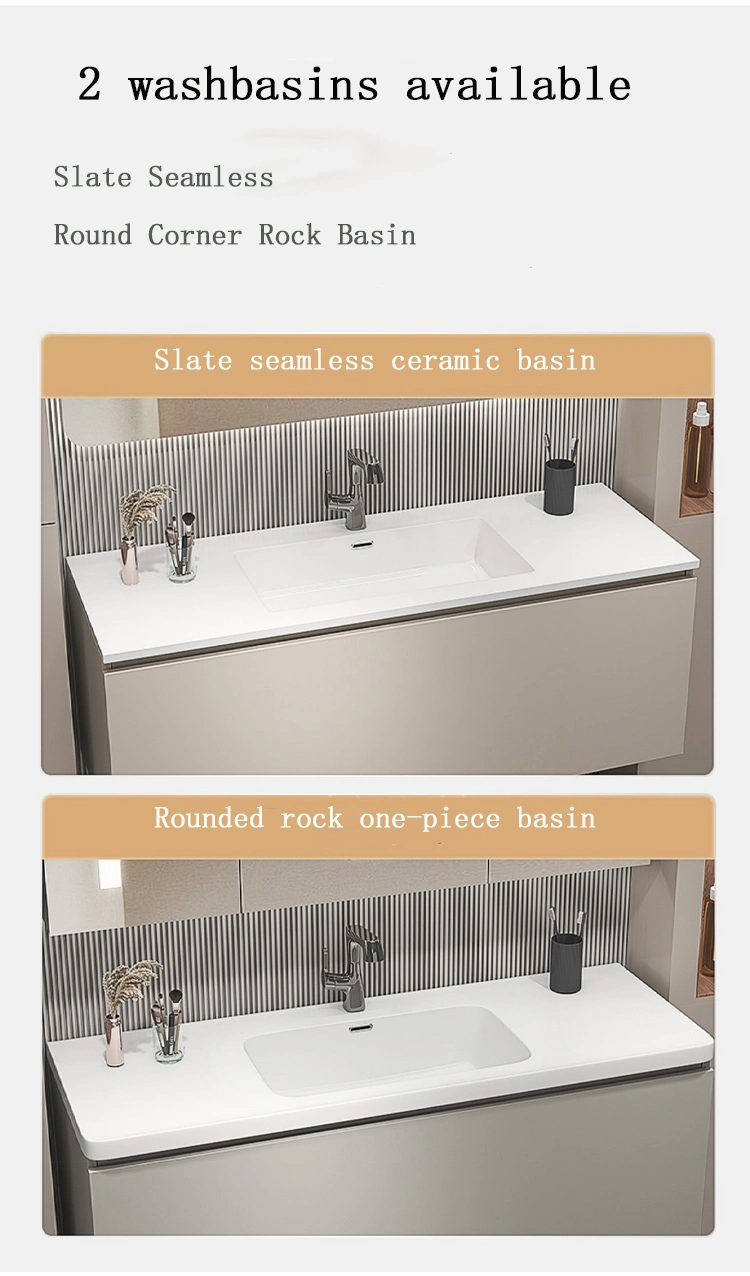 Wholesale Modern Bathroom Vanities Hotel Bathroom Vanity Cabinet Chinese Medicine Cabinet with Glass Grawer LED Light