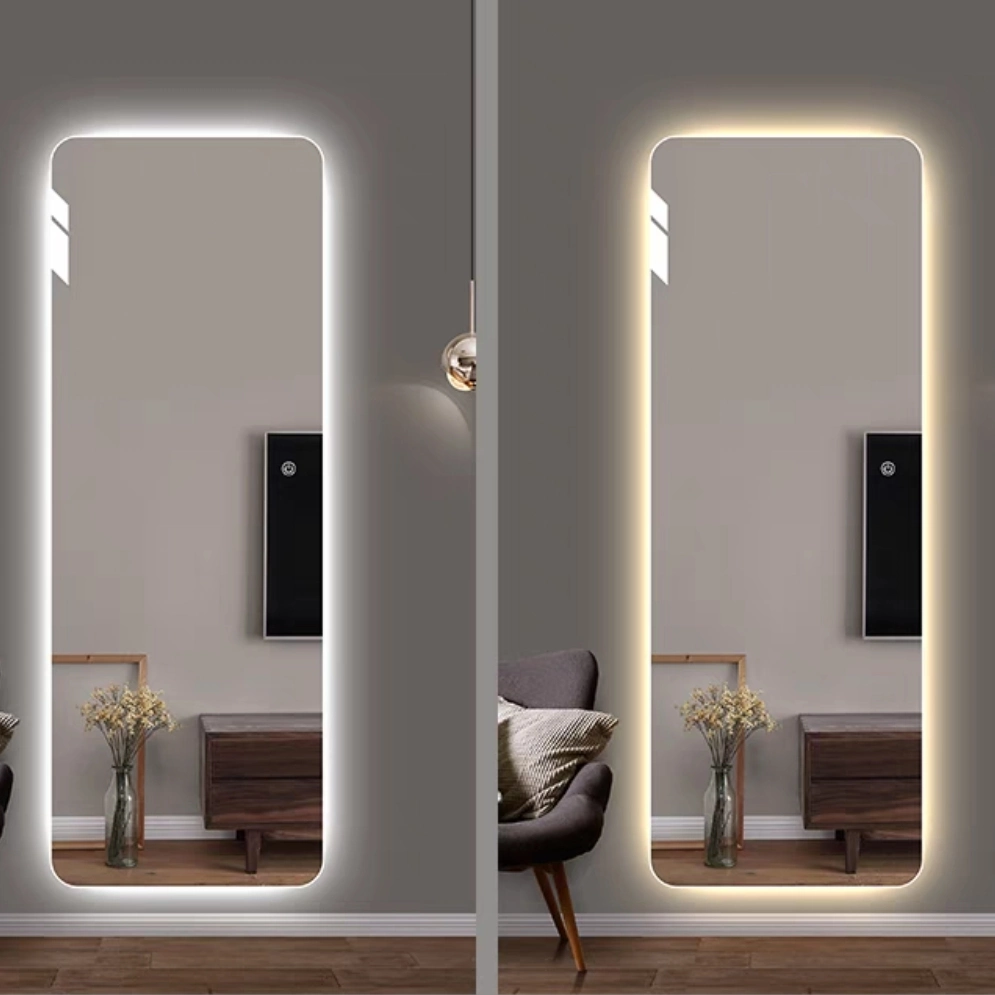 Bathroom Furniture Living Room Accessory LED Light Full Length Dressing Mirror