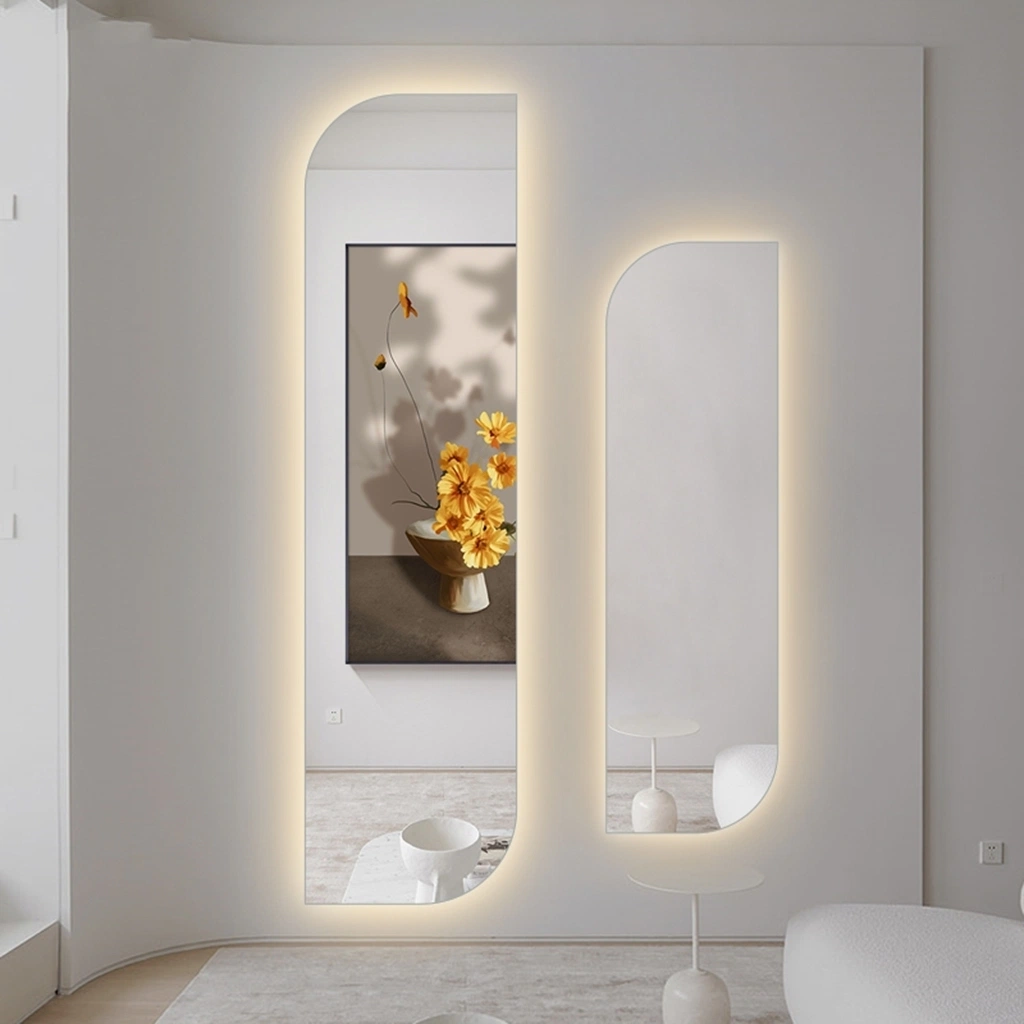 Bathroom Furniture Living Room Accessory LED Light Full Length Dressing Mirror