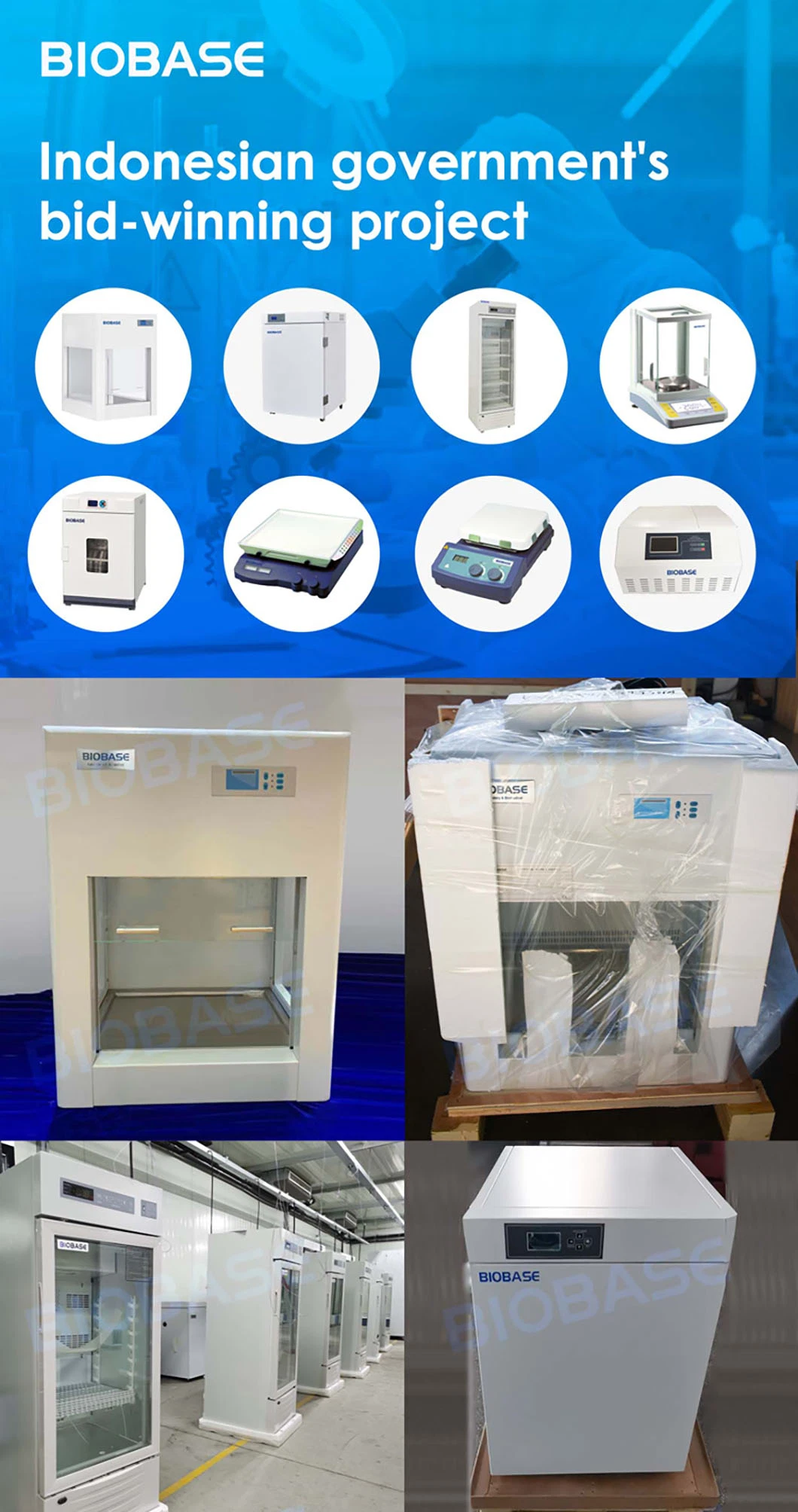 Biobase Chemical Ducted PP Fume Hood Cabinet for Lab