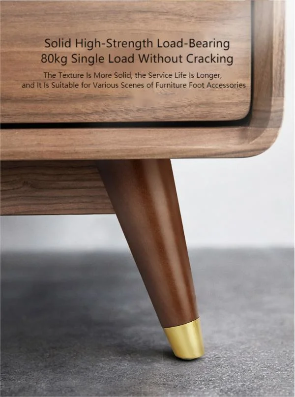 Li Chuan Production 3.5 Inch Round Sofa Legs Wooden Furniture Sofa Replacement Solid Wood Chair Legs Furniture Cabinet Legs