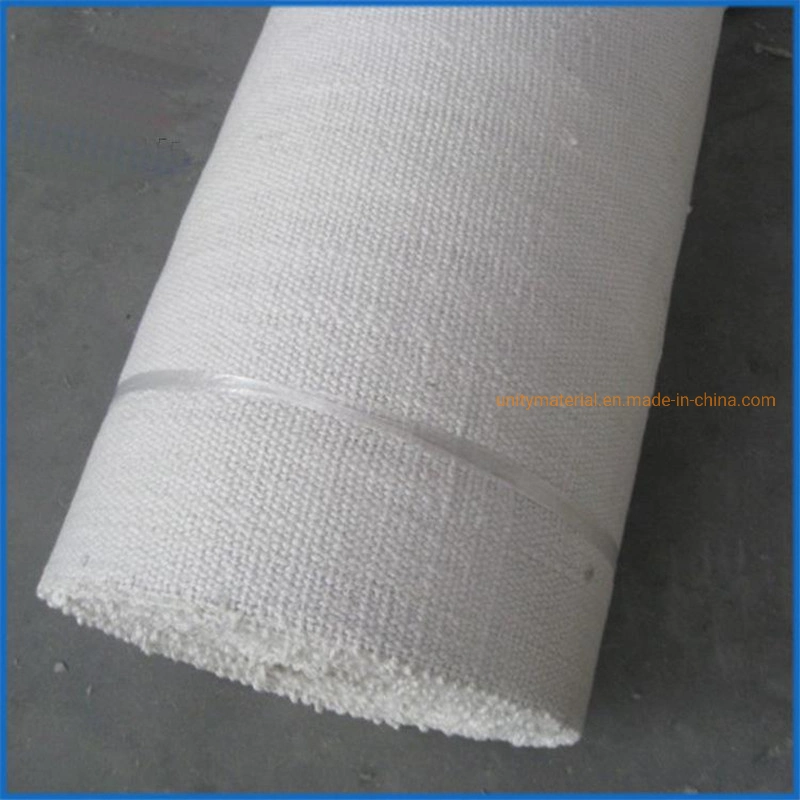 1260c Thermal Insulation Material Ceramic Fiber Wool Refractory Fabric Textiles Cloth for Heat Proof Furnace Fire Door Sealing with Ss Stainless Steel Wire