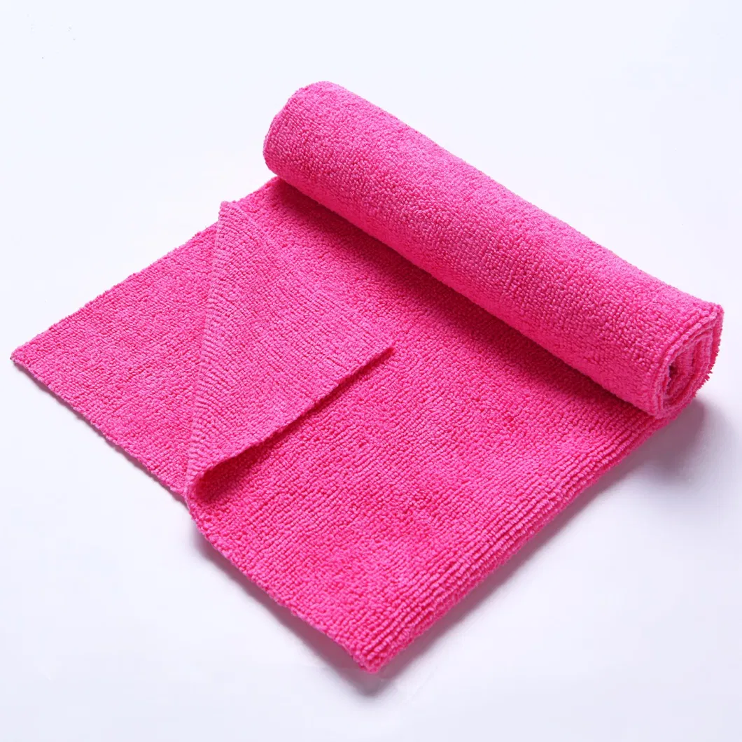 Ultrasonic Trimming Microfiber Wapr Knitted Towels, Edgeless Microfiber Warp Towels