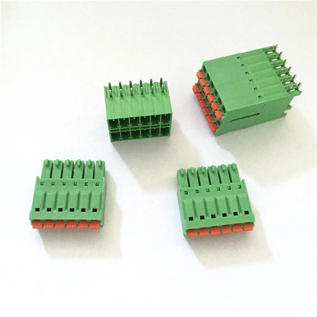 2/3/4/5/6/7/8/9/11/12pin Straight Needle Terminal Plug Type 300V 15A 5.08mm Pitch Connector PCB Screw Terminal Block