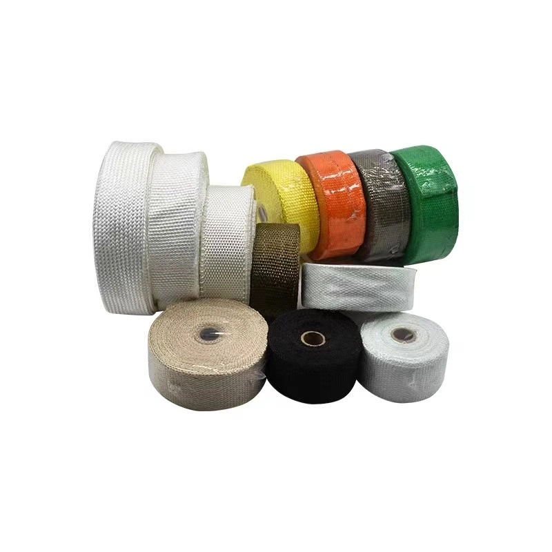 High Heat Fiberglass Insulation Exhaust Pipe Wrap Tape Cloth for Motorcycle Exhaust System