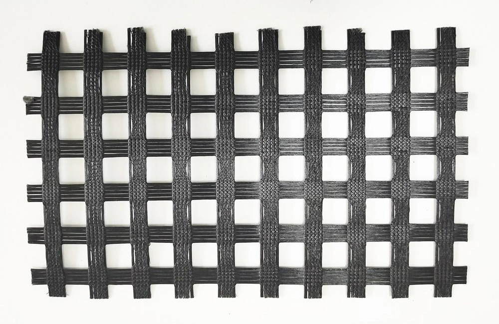 Manufacturer Biaxial Mesh Polyester Geogrid for Construction