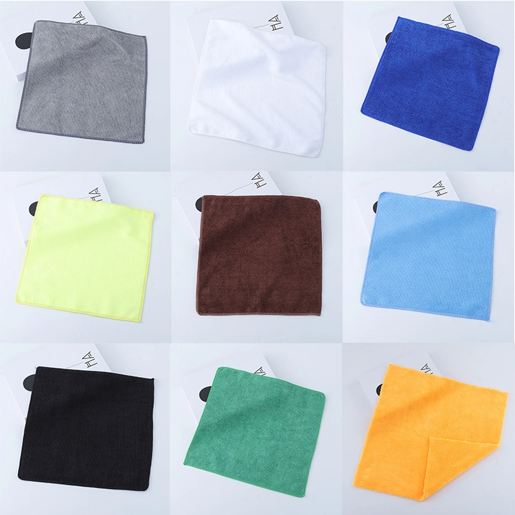 300GSM 350GSM Custom Size Microfiber Car Cleaning Towel Warp Knitting Cleaning Cloth with Your Logo