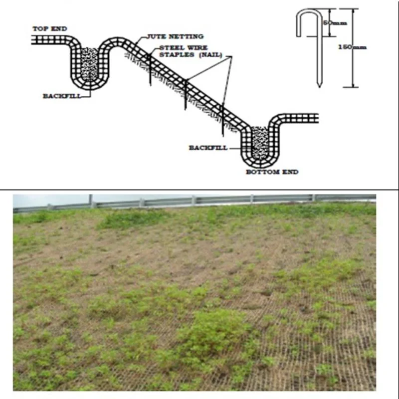 Geosynthetic Mat for Soil Erosion Control and Grass Stabilization