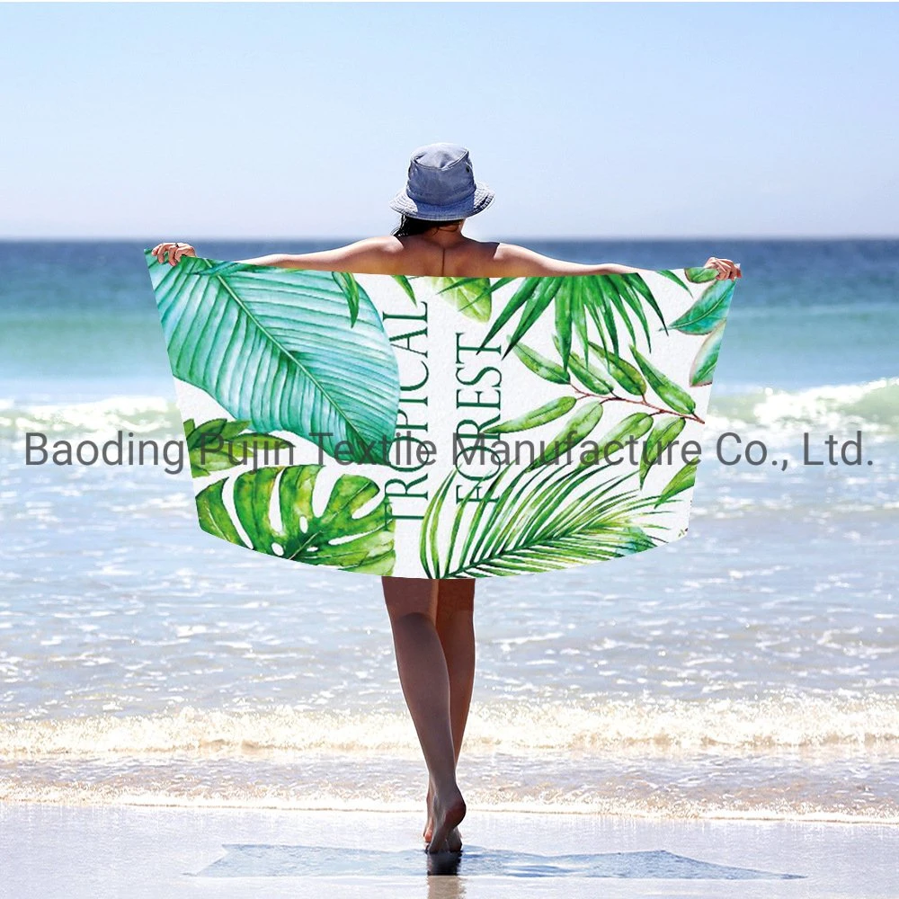 Microfiber Beach Towels, Warp Knitting, Beauty Patterns