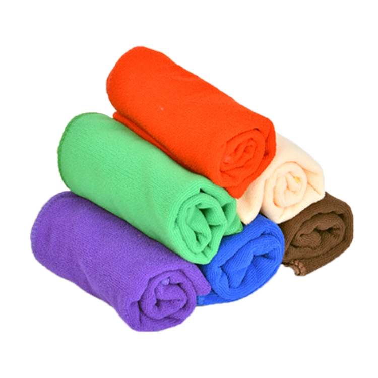 300GSM 350GSM Custom Size Microfiber Car Cleaning Towel Warp Knitting Cleaning Cloth with Your Logo