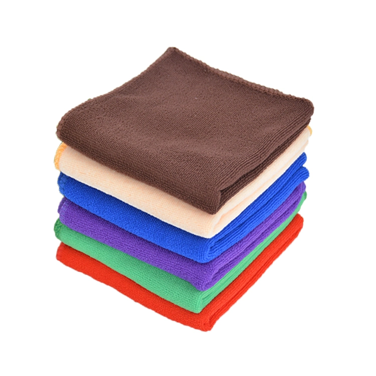 300GSM 350GSM Custom Size Microfiber Car Cleaning Towel Warp Knitting Cleaning Cloth with Your Logo