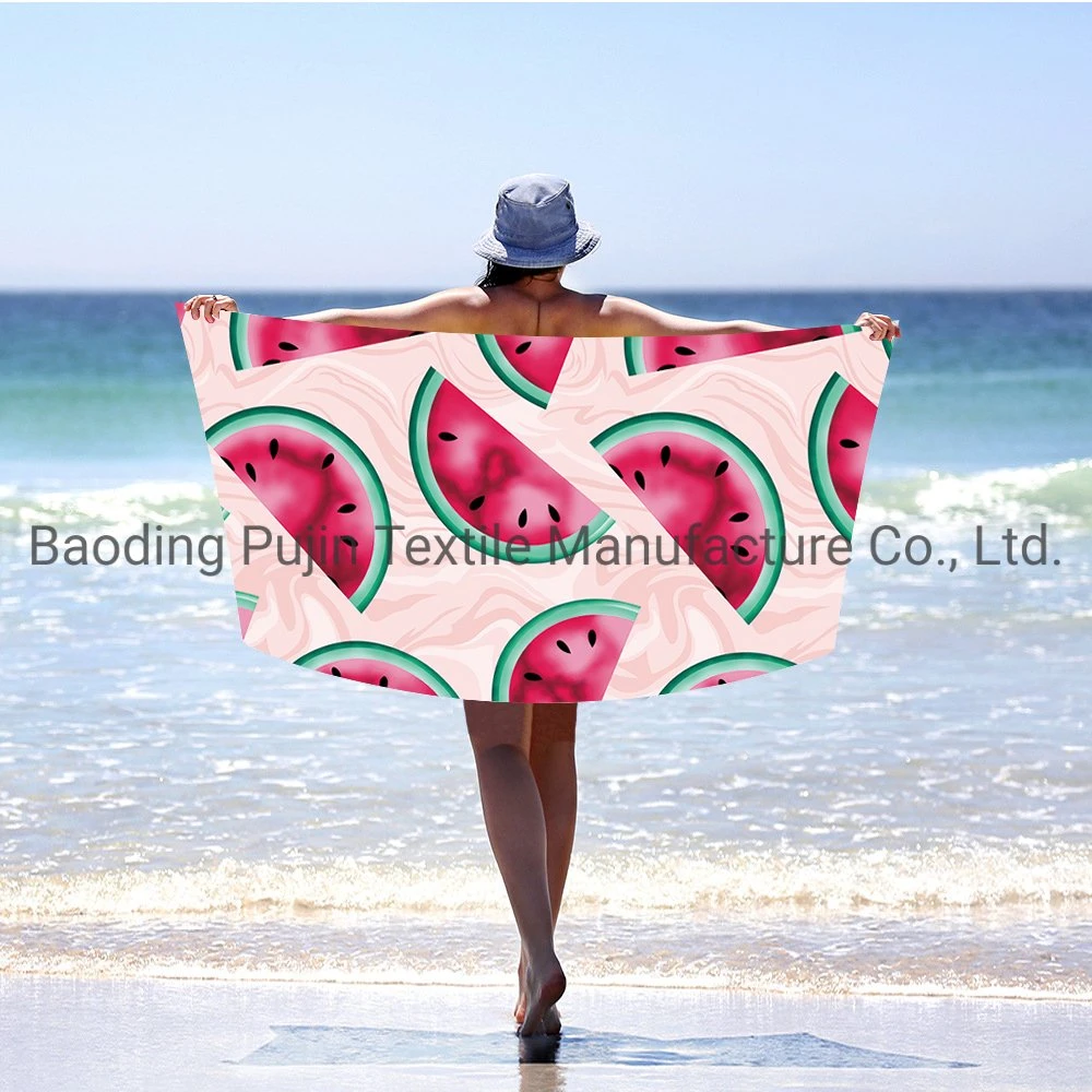 Microfiber Beach Towels, Warp Knitting, Beauty Patterns