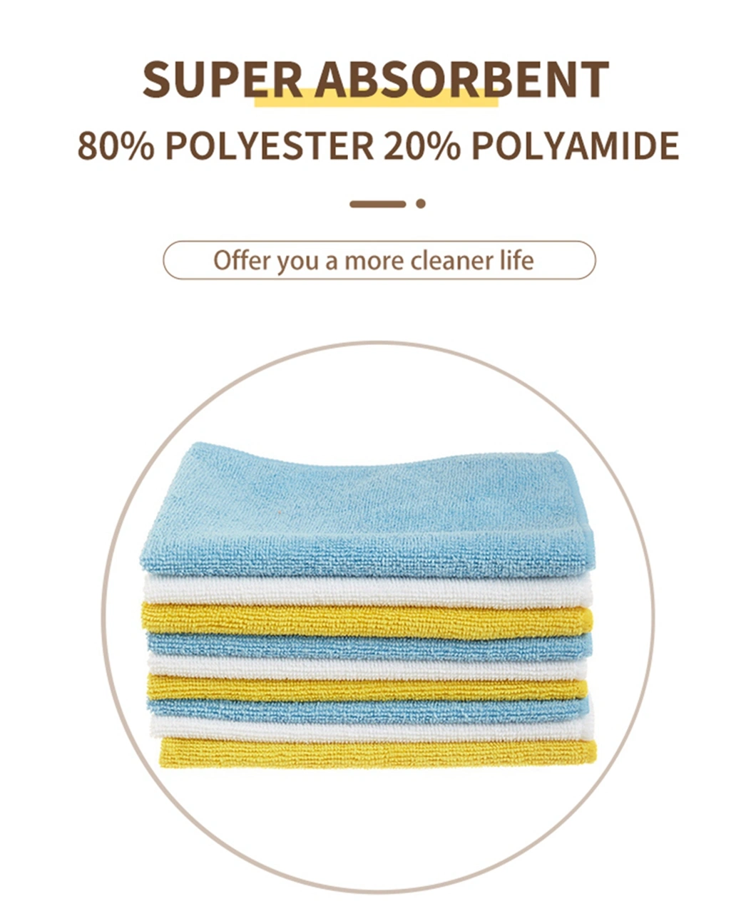 40*40cm Grey and Yellow Polishing Tool Wax Cloth Crystal Plated Towel 380GSM Car Washing Towel Microfiber Square Towel Warp Knitting