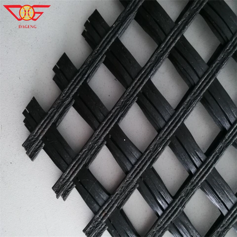 Earthwork Products Biaxial Glass Fiber Fiberglass 30kn/M Geogrid for Road Bed Railway