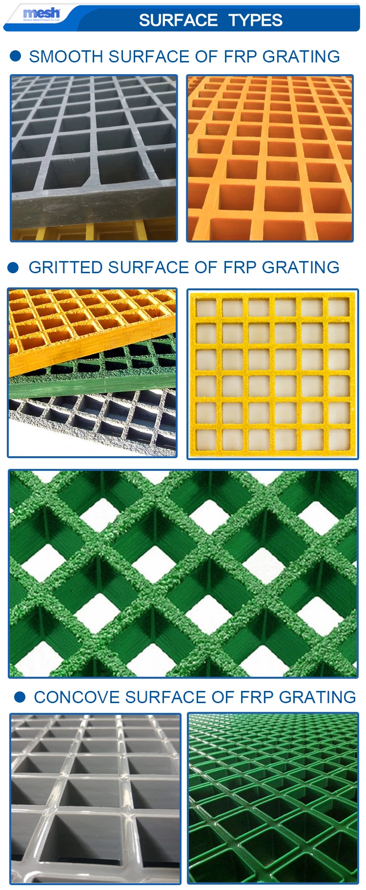 Fiberglass Pool Drainage Plastic Walkway Floor FRP GRP Molding Grating