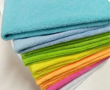 Wholesale Terry Housework Dish Cloth Car Cleaning Cloth Absorbent Dish Rag Microfiber Kitchen Towel