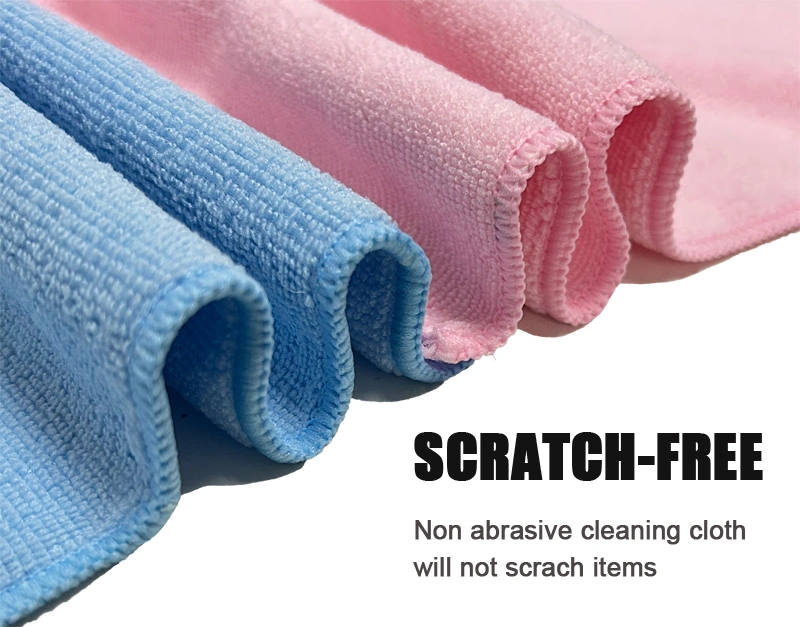 Wholesale Terry Housework Dish Cloth Car Cleaning Cloth Absorbent Dish Rag Microfiber Kitchen Towel