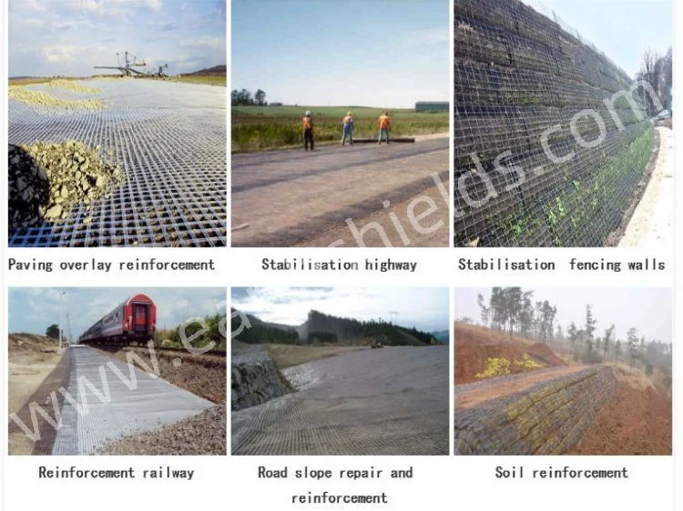 Factory Direct Fiberglass Geogrid Price Applied to Strengthen The Soft Land Grid Gravel Driveway