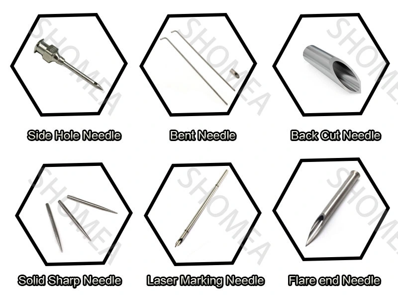 Shomea Customized Electrolytic Polishing Stainless Steel Laser Marking Nerve Block Needle